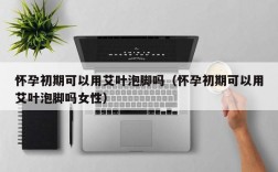 怀孕初期可以用艾叶泡脚吗（怀孕初期可以用艾叶泡脚吗女性）