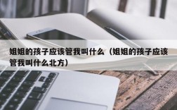 姐姐的孩子应该管我叫什么（姐姐的孩子应该管我叫什么北方）
