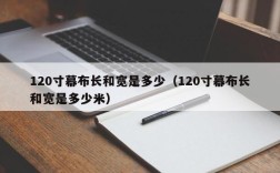 120寸幕布长和宽是多少（120寸幕布长和宽是多少米）
