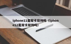 iphone11是双卡双待吗（iphone12是双卡双待吗）