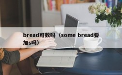 bread可数吗（some bread要加s吗）