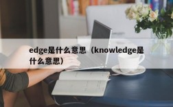 edge是什么意思（knowledge是什么意思）