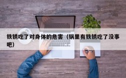 铁锈吃了对身体的危害（锅里有铁锈吃了没事吧）