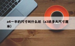 a4一半的尺寸叫什么纸（a3纸多大尺寸厘米）