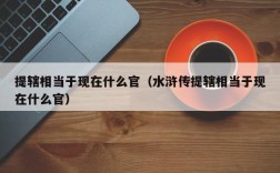 提辖相当于现在什么官（水浒传提辖相当于现在什么官）