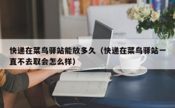 快递在菜鸟驿站能放多久（快递在菜鸟驿站一直不去取会怎么样）