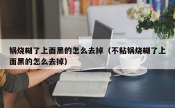 锅烧糊了上面黑的怎么去掉（不粘锅烧糊了上面黑的怎么去掉）