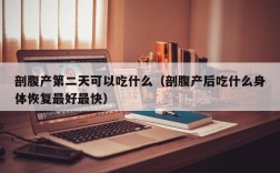 剖腹产第二天可以吃什么（剖腹产后吃什么身体恢复最好最快）