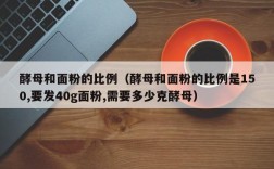 酵母和面粉的比例（酵母和面粉的比例是150,要发40g面粉,需要多少克酵母）
