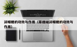 润喉糖的功效与作用（草珊瑚润喉糖的功效与作用）