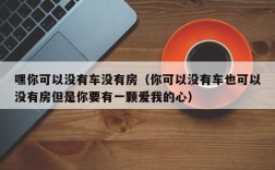 嘿你可以没有车没有房（你可以没有车也可以没有房但是你要有一颗爱我的心）