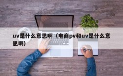 uv是什么意思啊（电商pv和uv是什么意思啊）