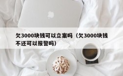 欠3000块钱可以立案吗（欠3000块钱不还可以报警吗）