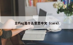 立flag是什么意思中文（care）