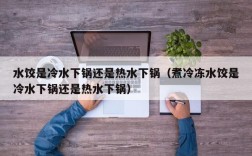 水饺是冷水下锅还是热水下锅（煮冷冻水饺是冷水下锅还是热水下锅）