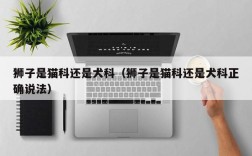狮子是猫科还是犬科（狮子是猫科还是犬科正确说法）