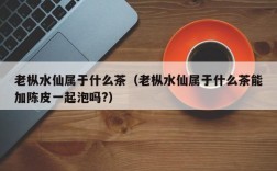 老枞水仙属于什么茶（老枞水仙属于什么茶能加陈皮一起泡吗?）