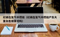 红磷在氧气中燃烧（红磷在氧气中燃烧产生大量白色烟雾对吗）